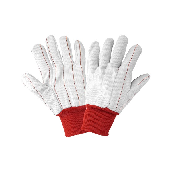 Global Glove C18PCR - 18-Ounce Corded, Clute Cut Polyester/Cotton Knit Wrist Gloves (GGLC18PCR)
