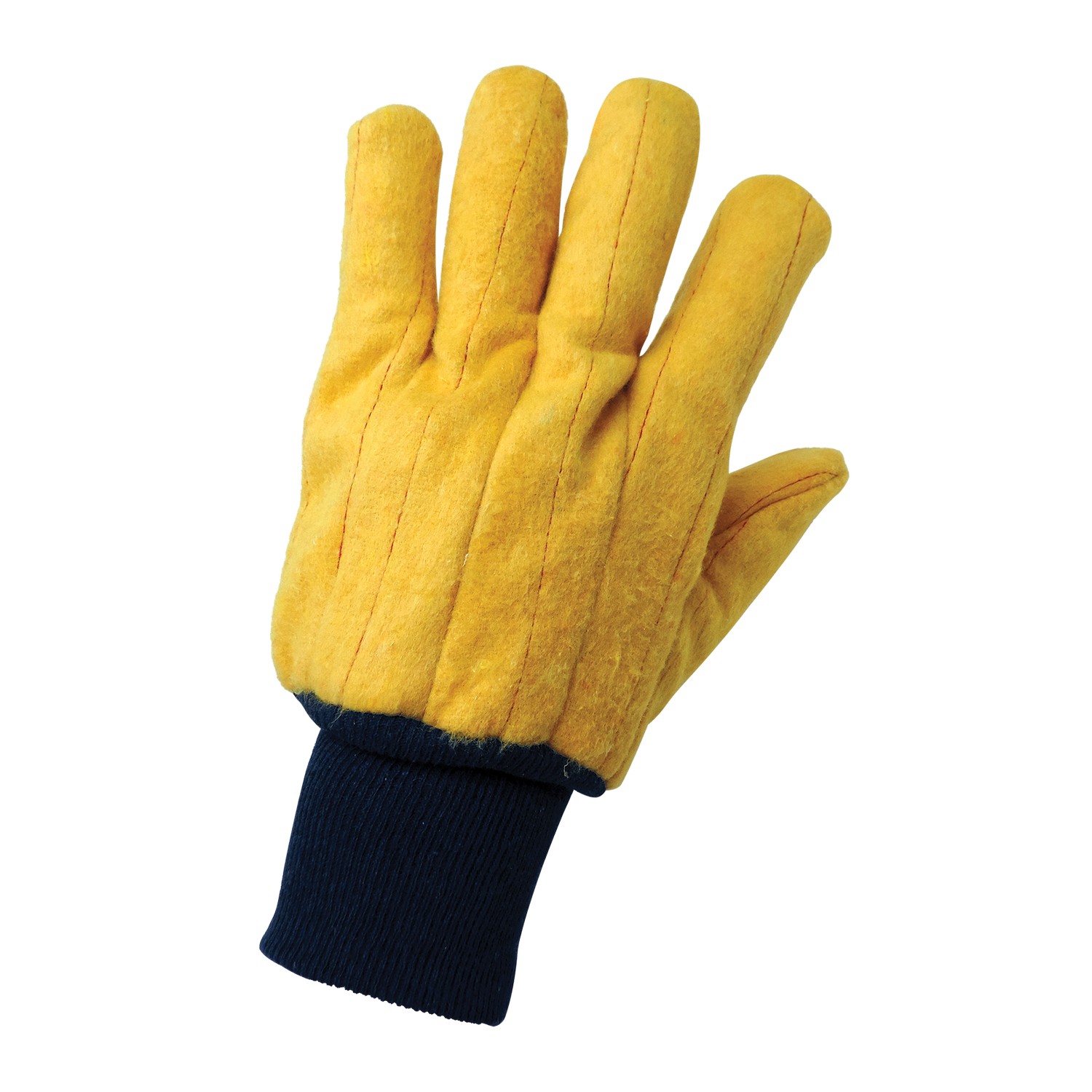 Global Glove C16Y - Two-Ply Quilted Cotton Yellow Chore Gloves
