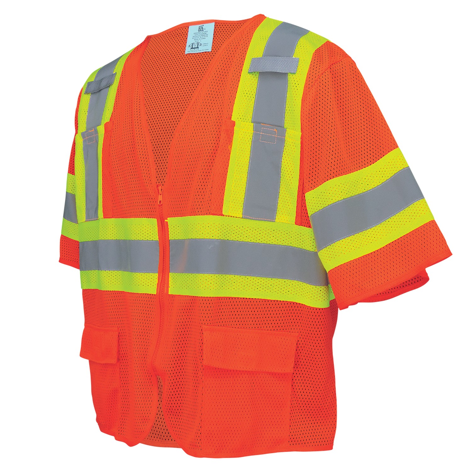 Global Glove GLO-0145 - FrogWear HV - High-Visibility Mesh Polyester Surveyors Safety Vest