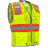 Global Glove GLO-067 - FrogWear HV - High-Visibility Mesh Polyester Surveyors Safety Vest (GGLGLO-067)