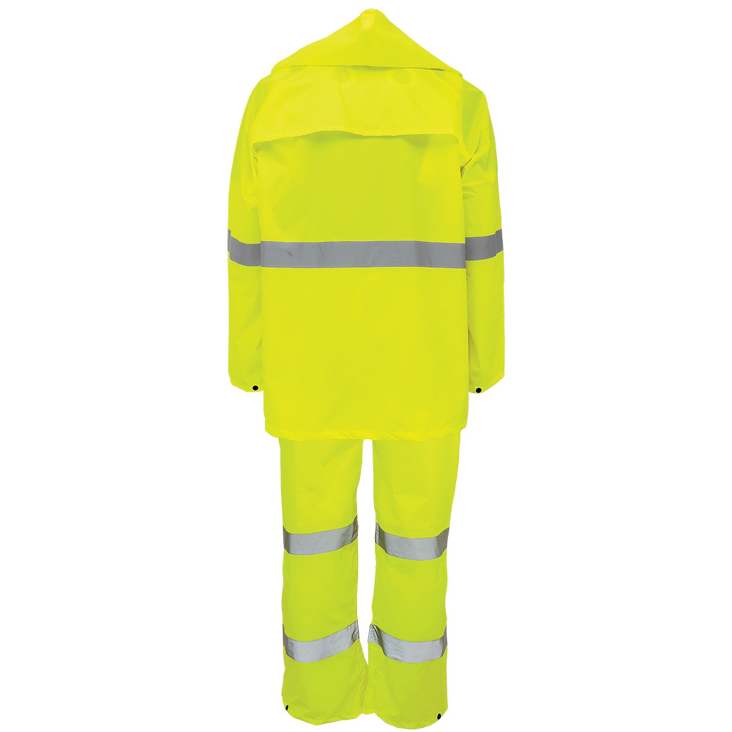 Global Glove GLO-8000 - FrogWear HV - 3-Piece High-Visibility Yellow/Green Rain Suit
