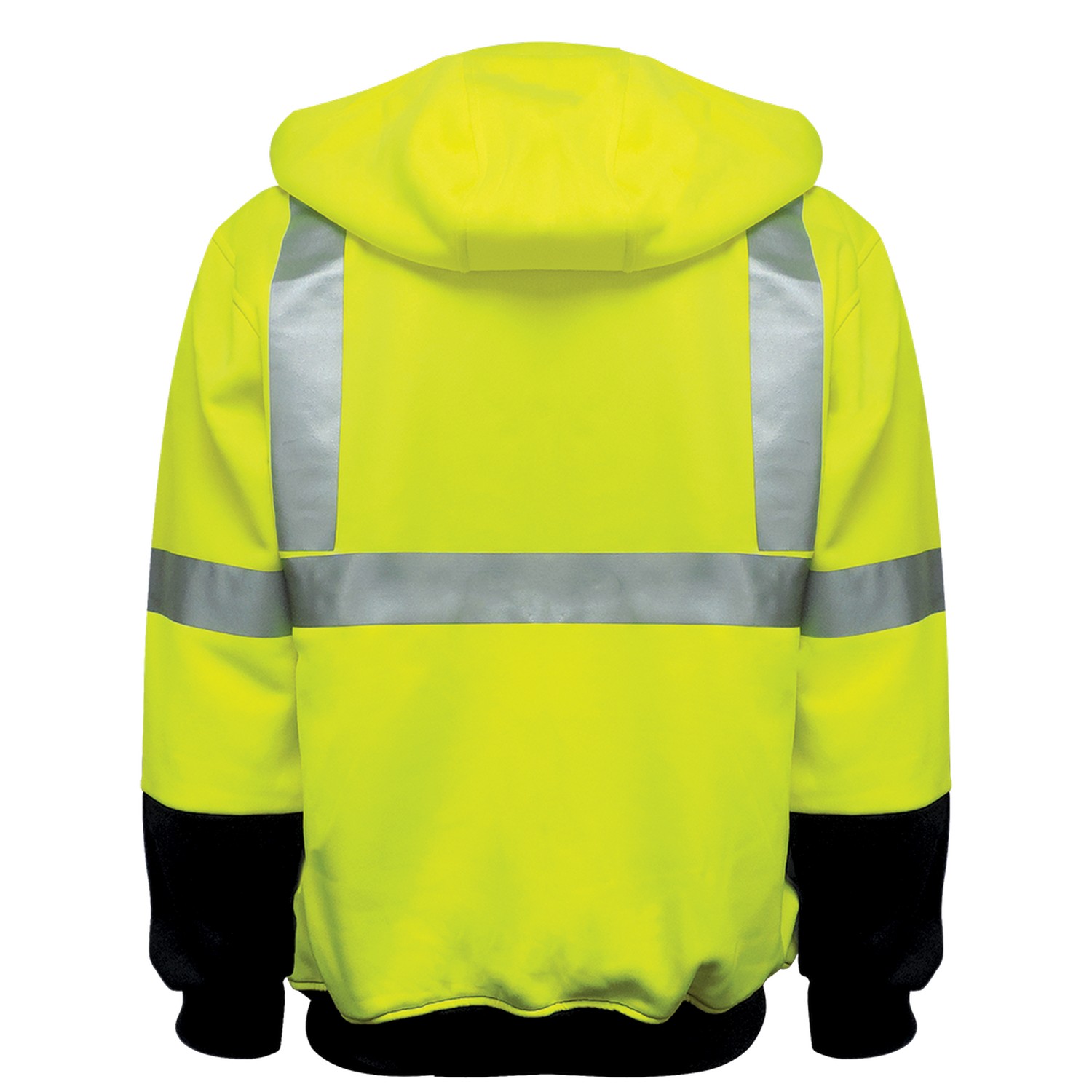 Global Glove GLO-HS2 - FrogWear HV - High-Visibility Yellow/Green Hooded Sweatshirt