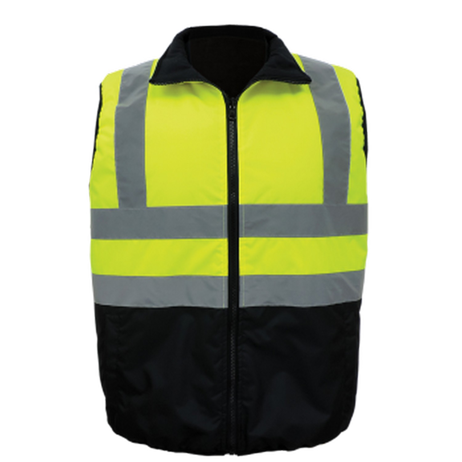Global Glove GLO-V1 - FrogWear HV - High-Visibility Reversible Insulated Safety Vest