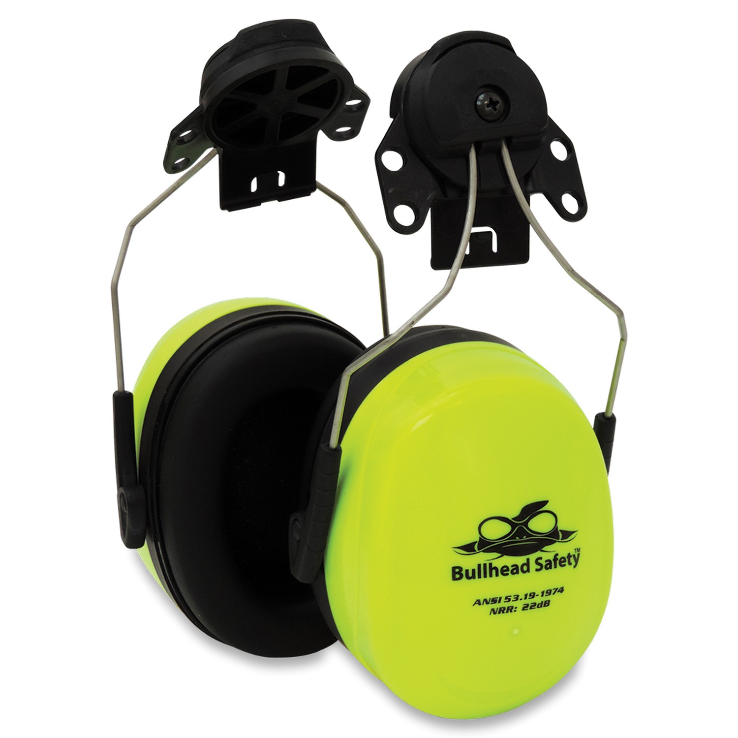 Global Glove HP-M3 - Bullhead Safety Hearing Protection - Premium High-Visibility Cap Mounted Earmuffs