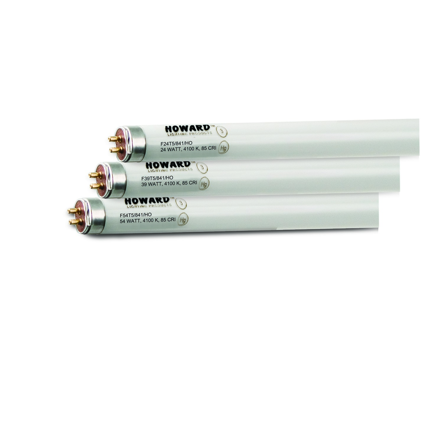 Howard Lighting F54T5/850/HO 54 Watt 46" T5 Fluorescent Lamp High Lumen Output 5000K 5400 Lumens