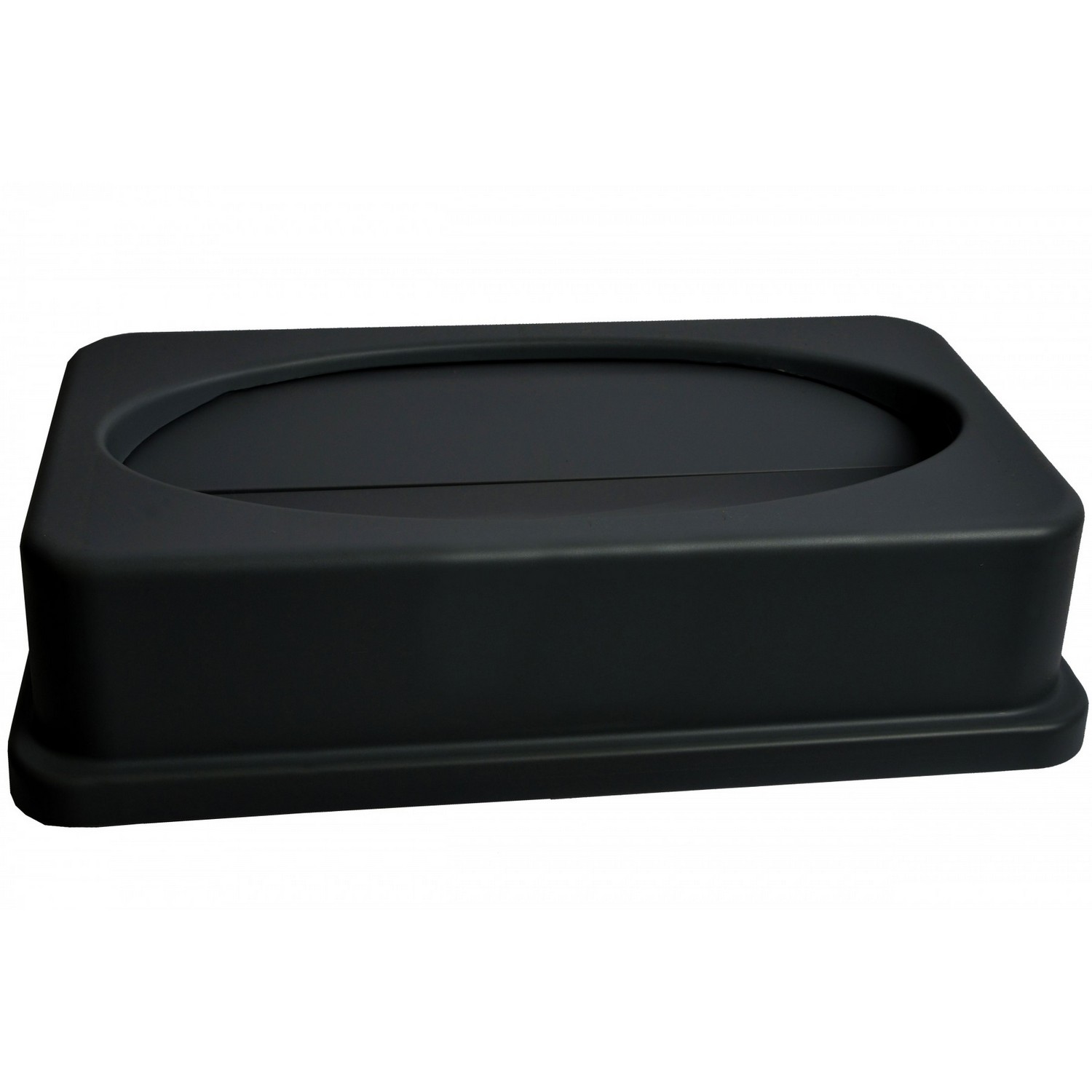 Janico 1023-04BK 23 Gal. Rectangular Garbage Can Lid with Drop In Spring Top