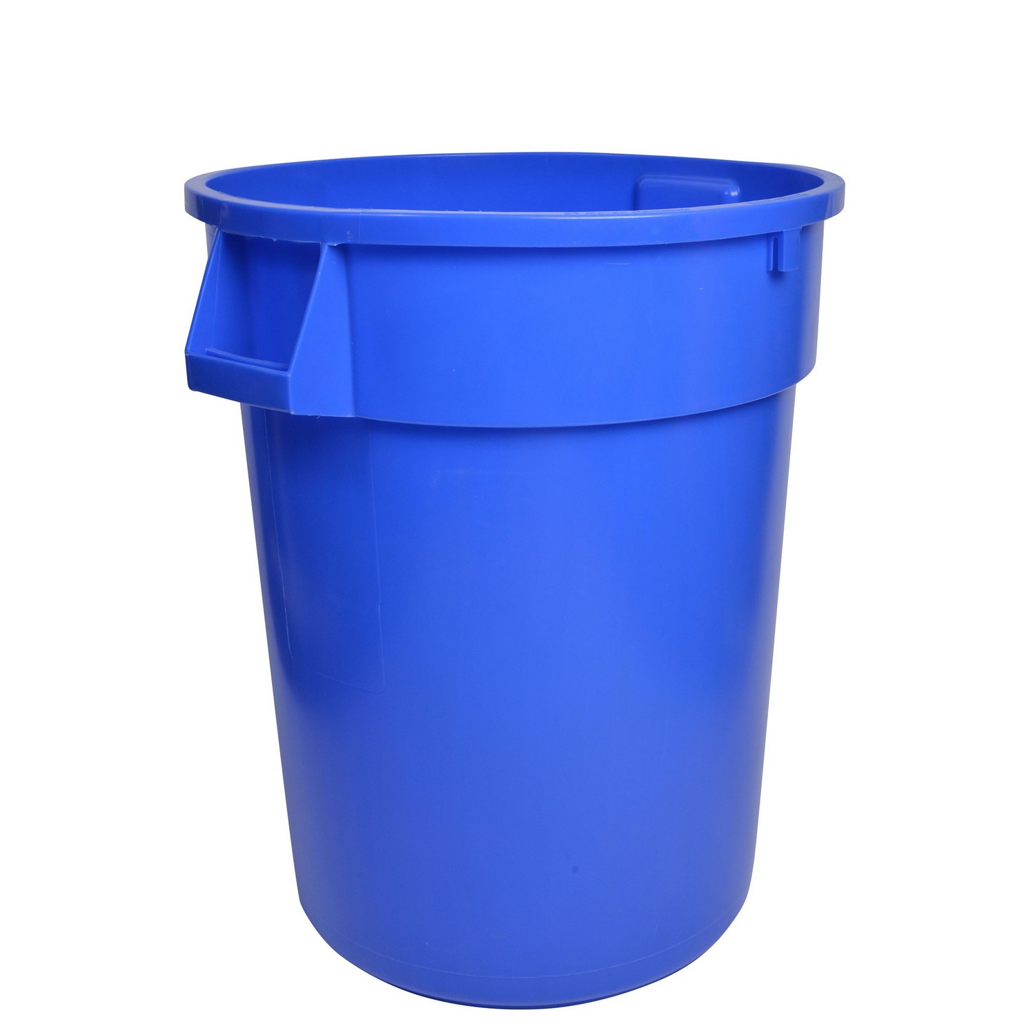 Janico 1032BL 32 Gal. Round Garbage Container Blue