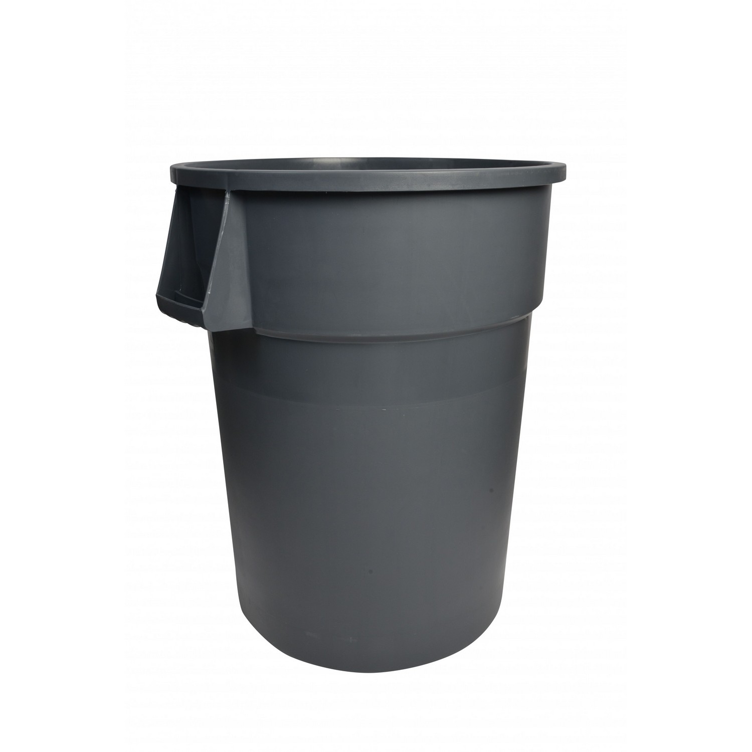 Janico 1044GY 44 Gal. Round Garbage Container Grey