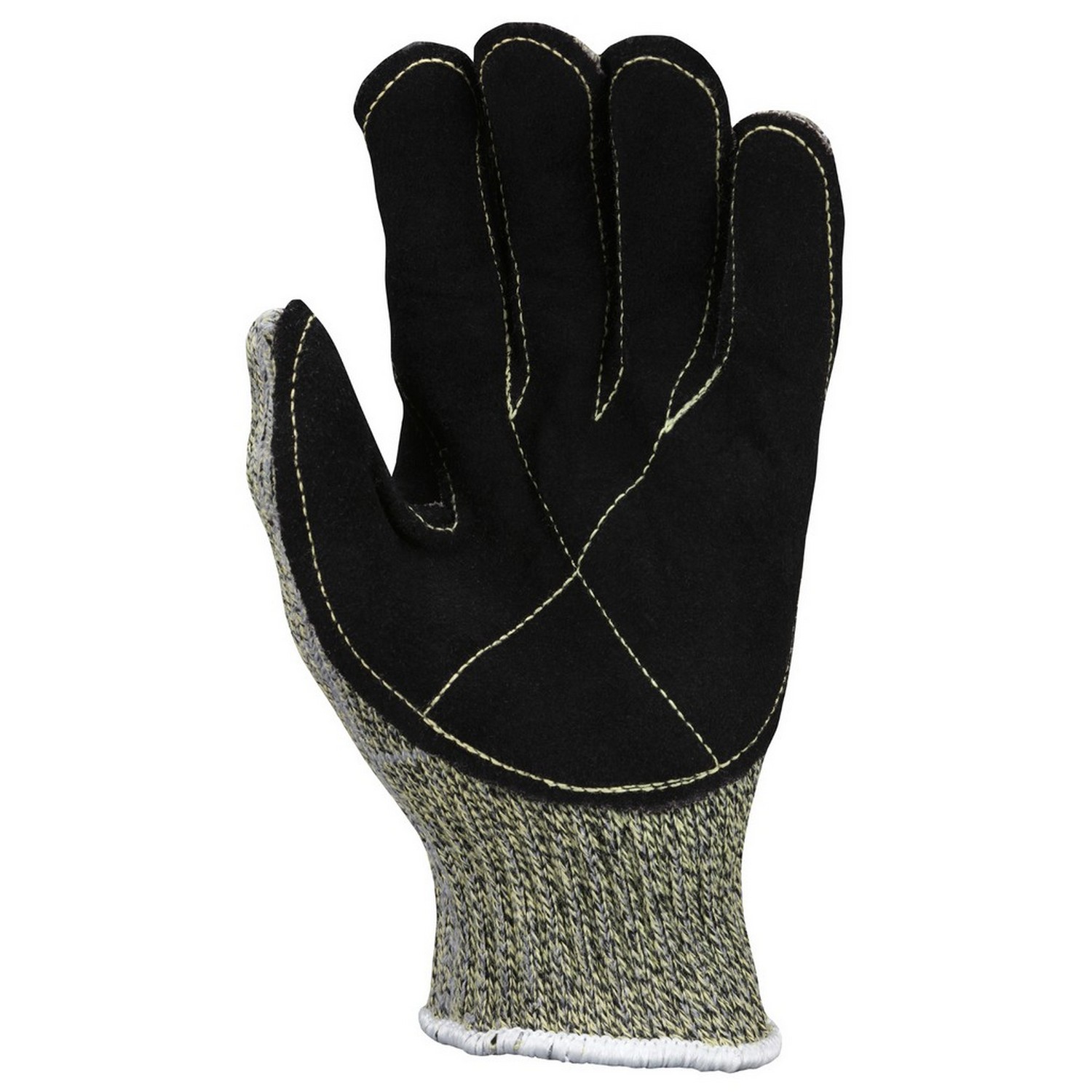 MCR Safety 93861 Memphis Hero, 7 Gauge Regular Weight Kevlar/Stainless Steel/Nylon, Leather Palm