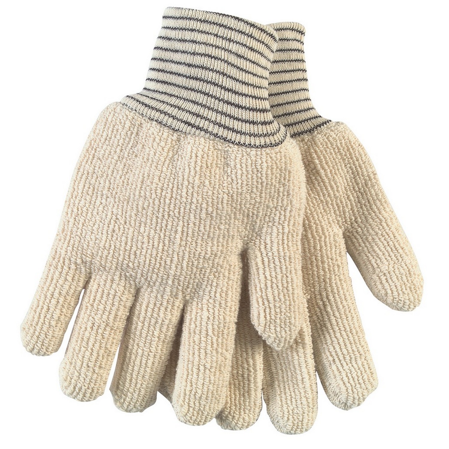 MCR Safety 9433 Hotline Glove Extra Heavy Weight, Reversible, Seamless, Black Striped Knit Wrist