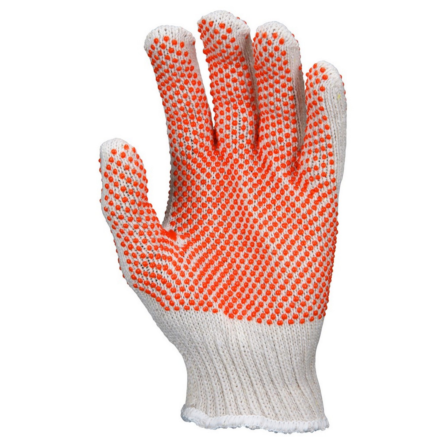 MCR Safety 9660XSM 7 Gauge Regular Weight, 70% Cotton / 30% Natural Polyester, PVC Dots 2 Sides
