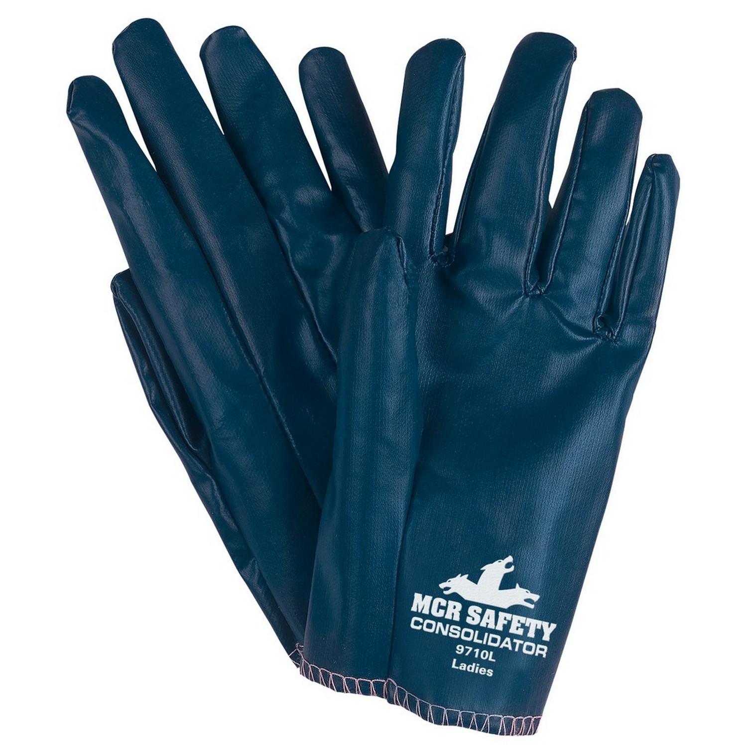 MCR Safety 9710S Consolidator Premium Nitrile Cut & Sewn, Interlock Liner, Ladies Sizing