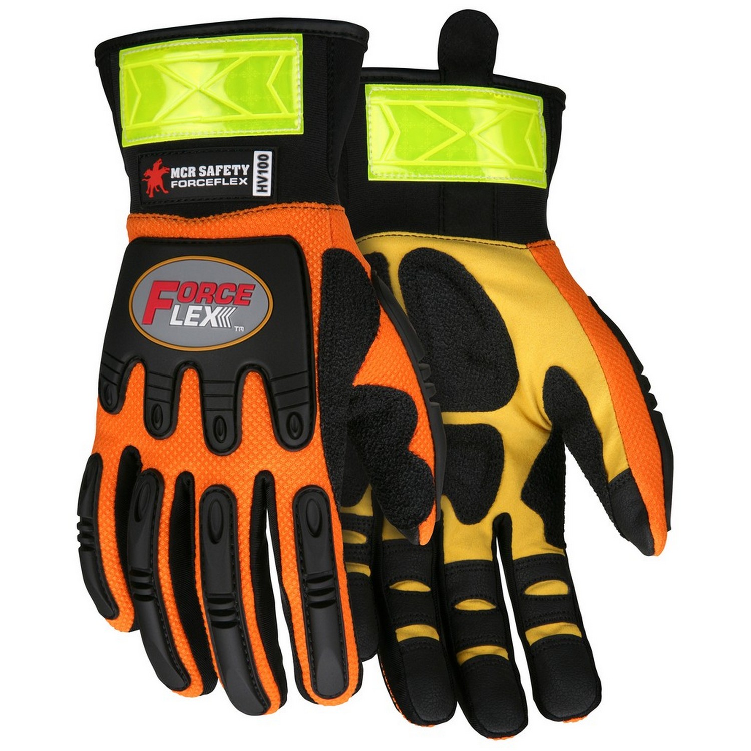 MCR Safety HV100M Forceflex, Synthetic Palm w/Rough Kevlar & EVA padding