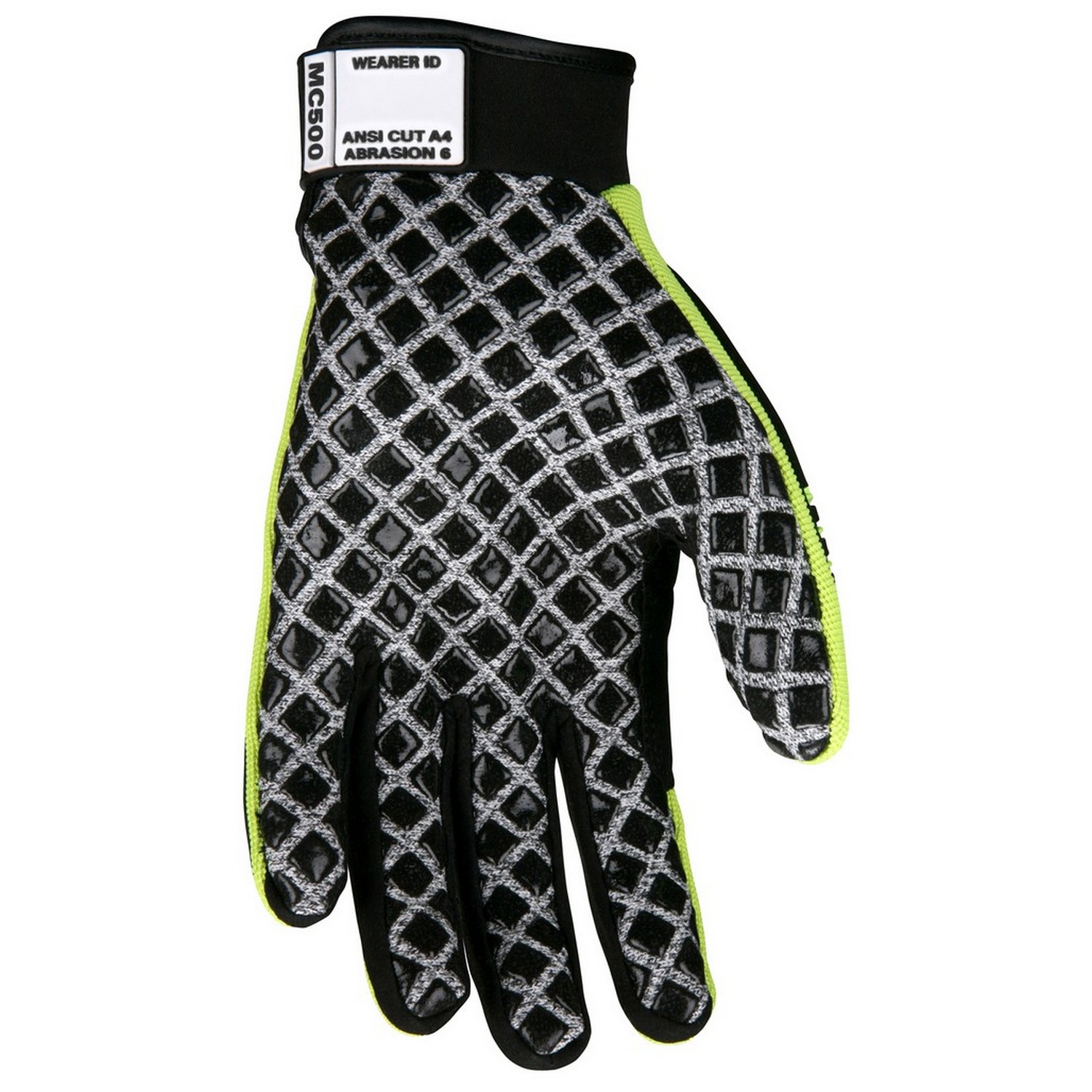 MCR Safety MC500S UltraTech Multi-Task, 10 Gauge HPPE/Synthetic, Brushed Nylon, Silicone Palm Blocks, TPR Cage Back