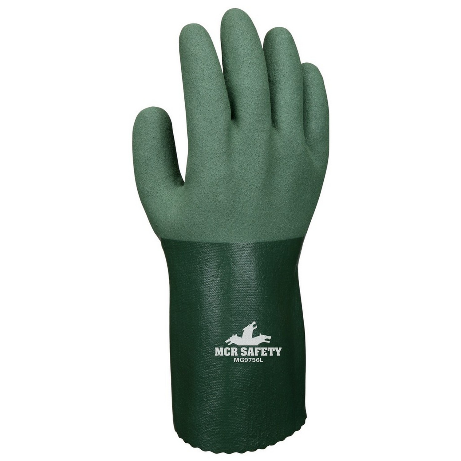 MCR Safety MG9756S Memphis, 12 gauntlet, 13-Gauge seamless cotton/polyester shell, MicroFinish nitrile