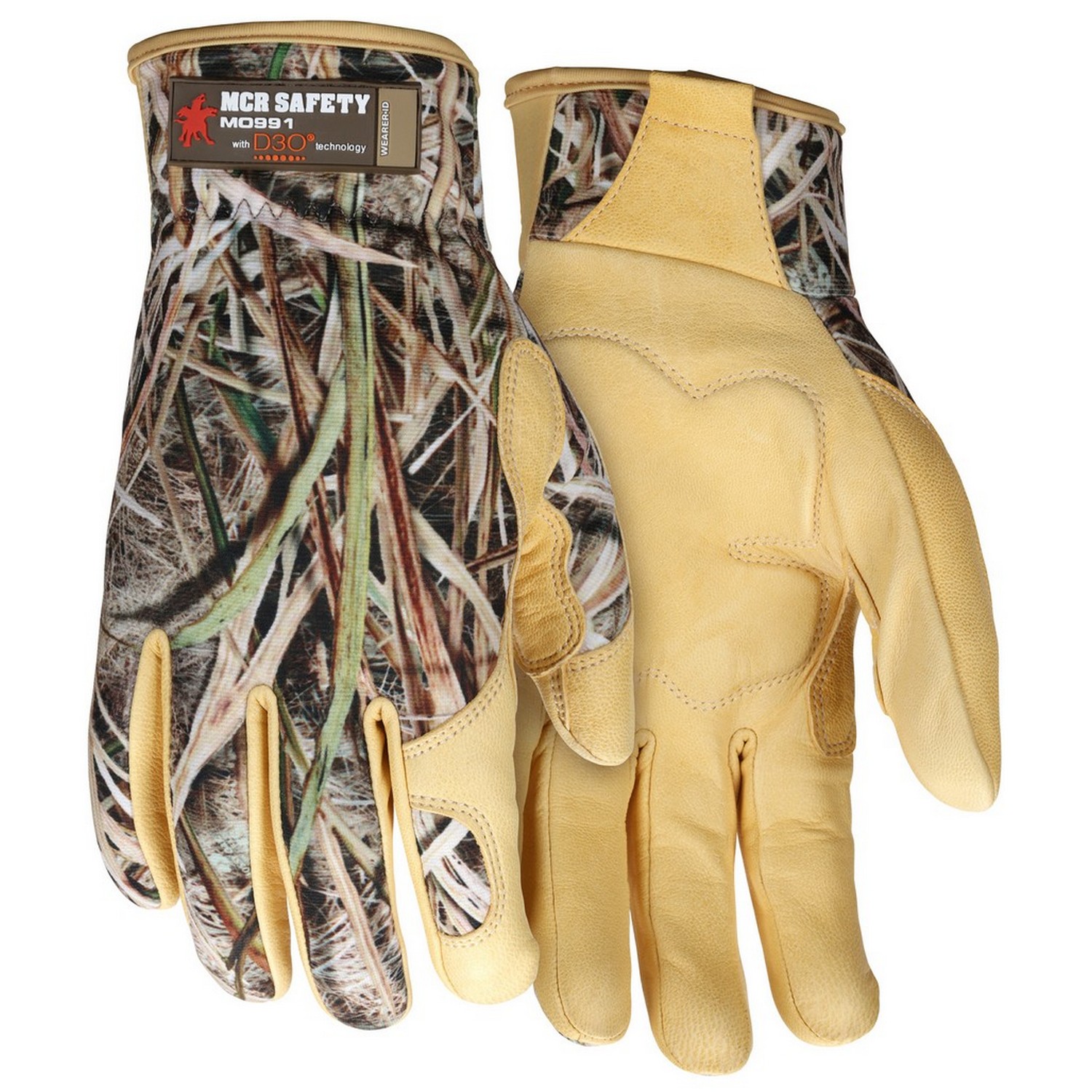 MCR Safety MO991 Goatskin Camouflage Mechanics Glove MCRMO991
