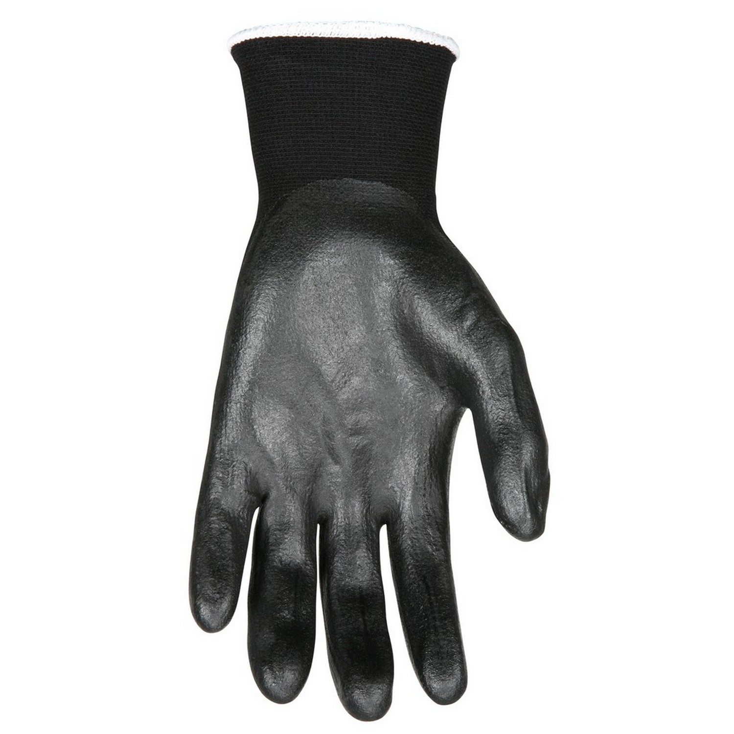 MCR Safety N9674S Ninja X -15 Gauge black Nylon/Lycra blend, black bi-polymer palm and fingertips
