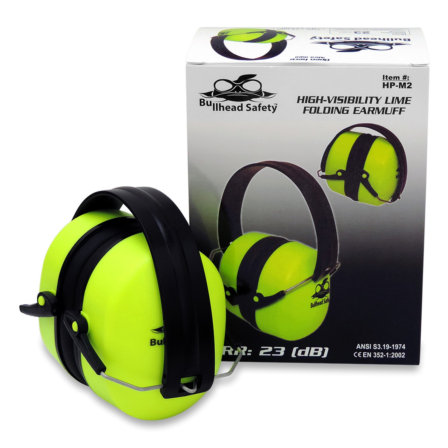 Bullhead Safety HP-M2 - Earmuffs Premium Foldable Earmuff