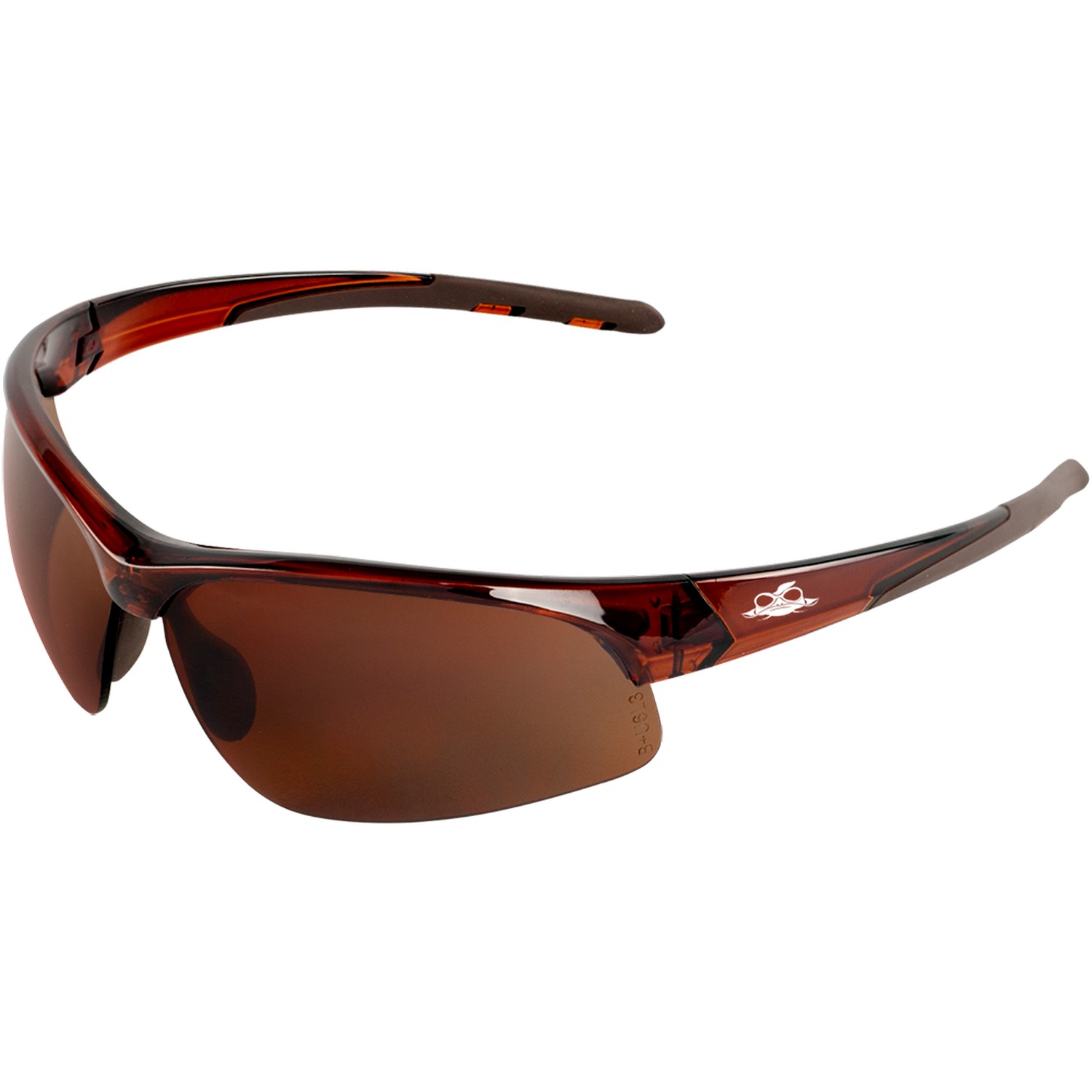Bullhead Safety BH1678 - Wahoo Brown Precision Lens Safety Glasses