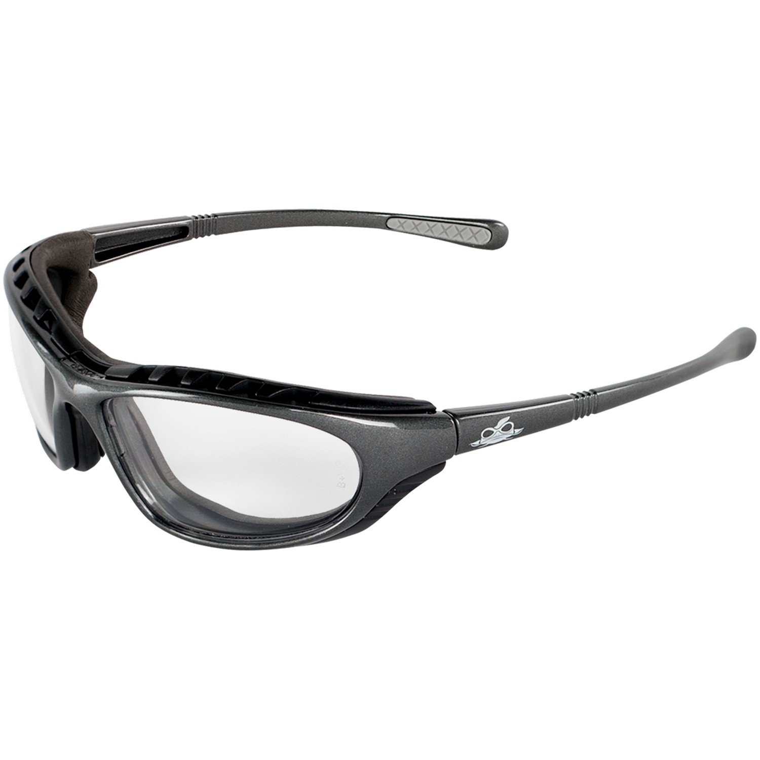 Bullhead Safety BH1391AF - Steelhead Clear Anti-Fog Lens Foam Lined Safety Glasses