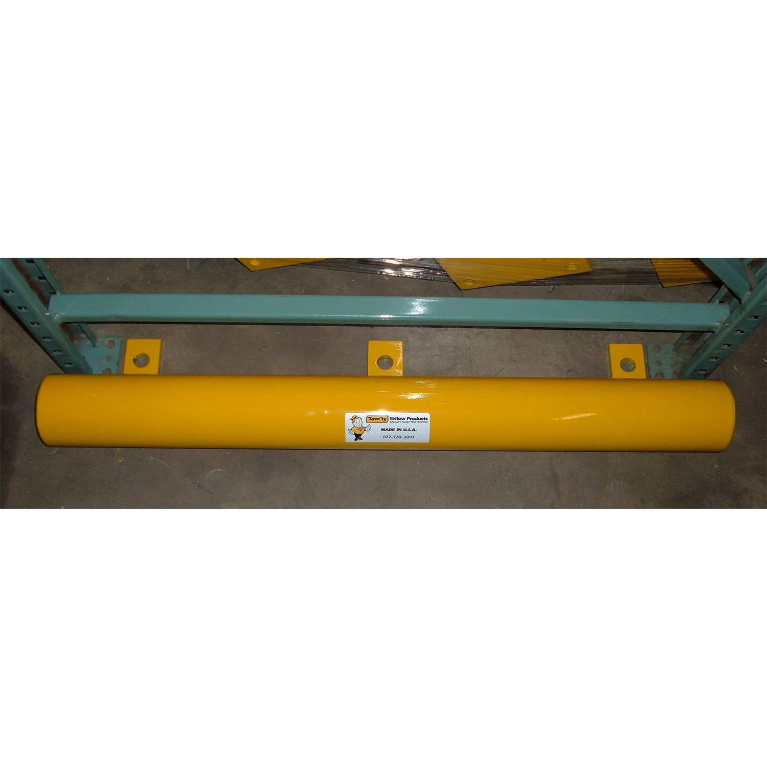 Savety Yellow RGR-36 36" Low Profile Rack Guard w/ Legs