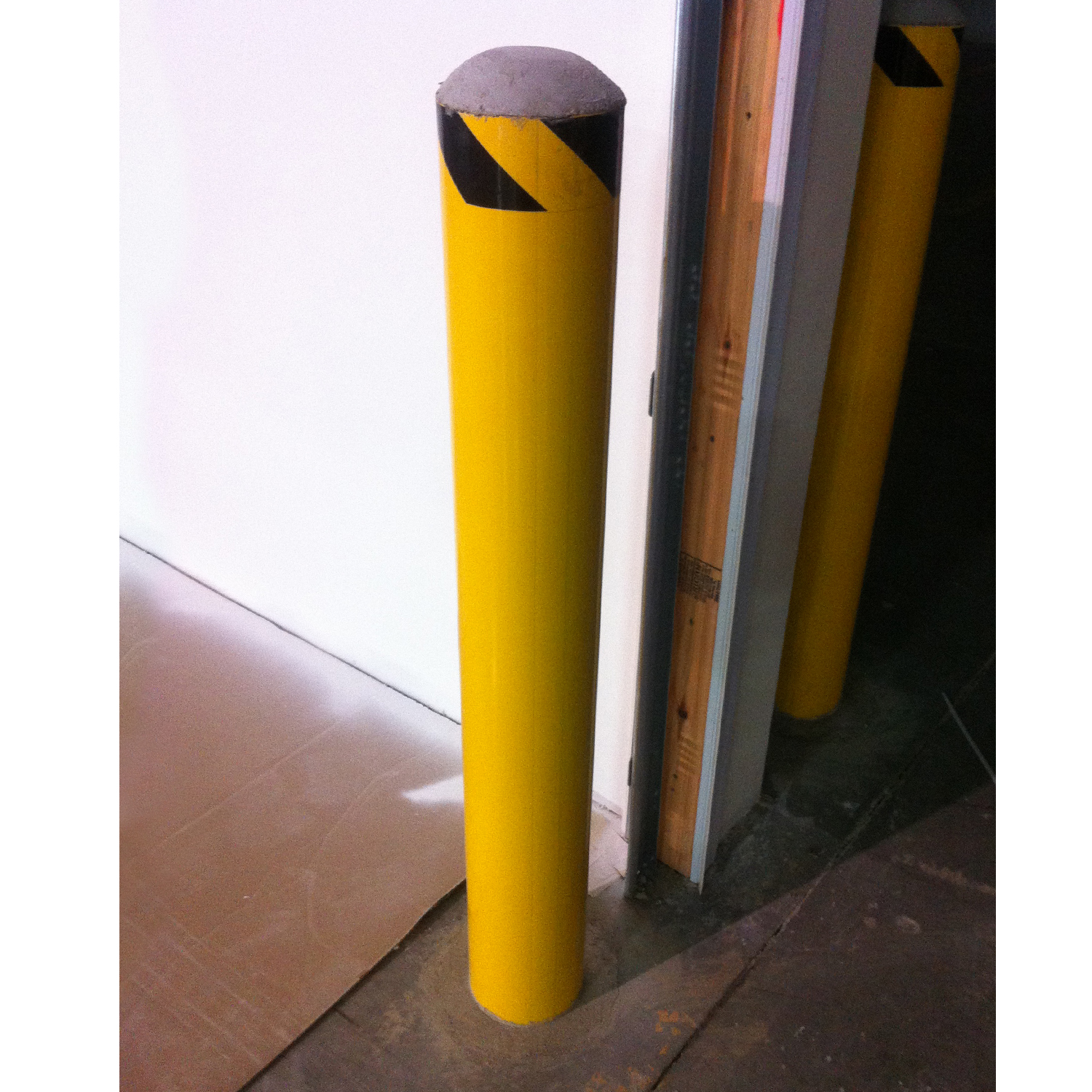 Savety Yellow 84" Direct Bury Steel Bollards