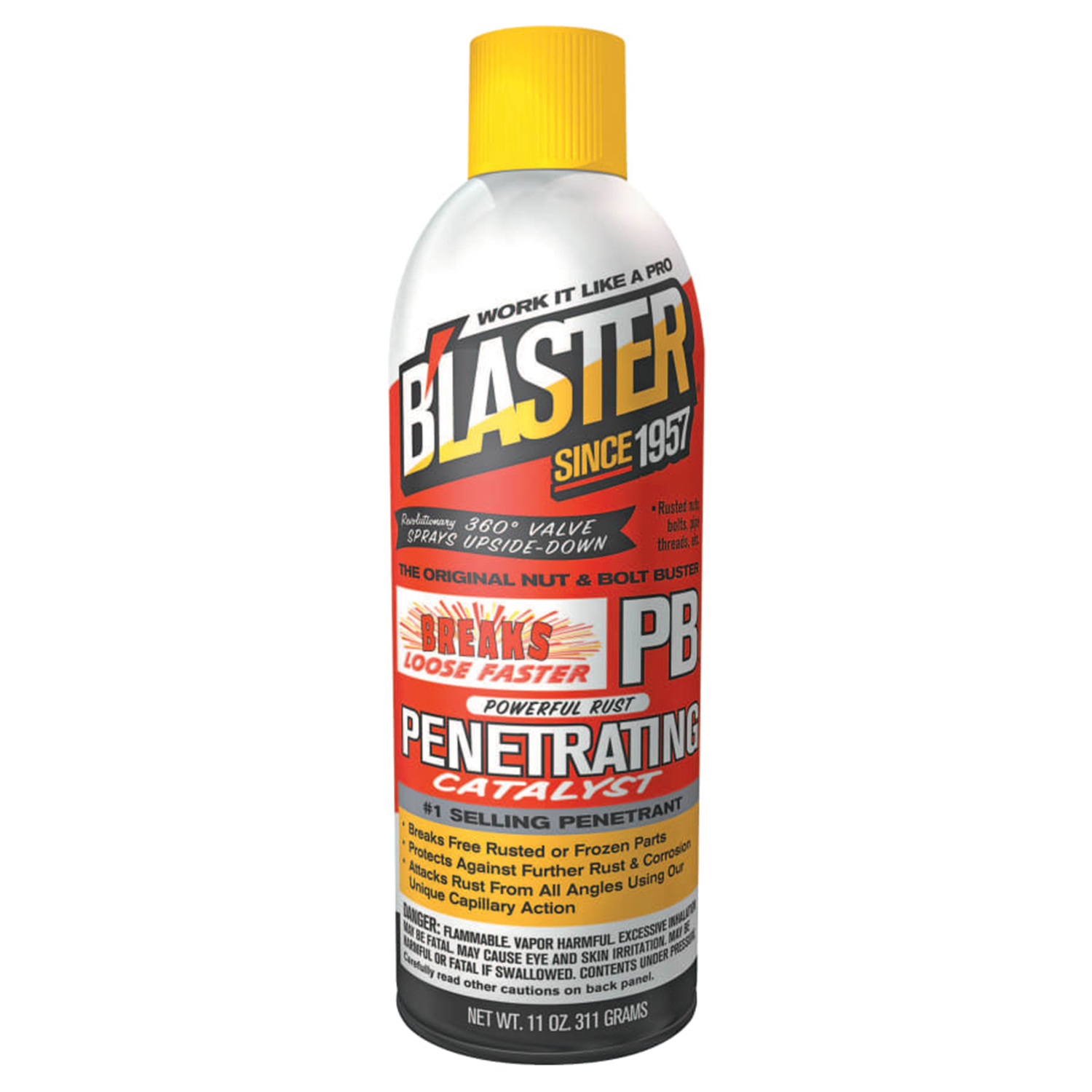 Blaster 108-16-PB Penetrating Catalysts, 11 oz Aerosol Can, 12/Case