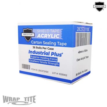 Wrap Tite 20CST2110C 2" X 110 Yard Clear Carton Sealing Tape 2 mil 36 RL/Case