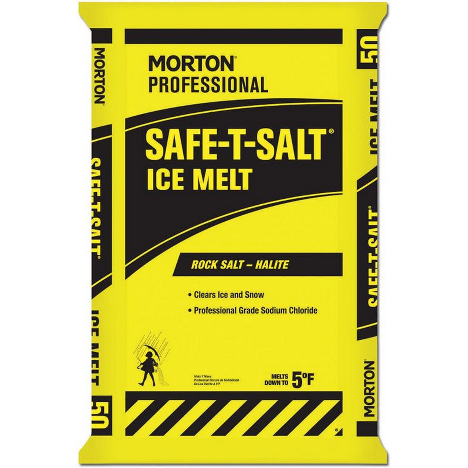 Morton FLOMRS50P Safe-T-Salt, 50 lb Bags, 49 Bags/Pallet