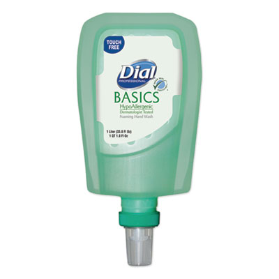 Dial DIA16722EA FIT Basics Hypoallergenic Foaming Hand Wash Universal Touch Free Refill, Honeysuckle, 1 L Refill