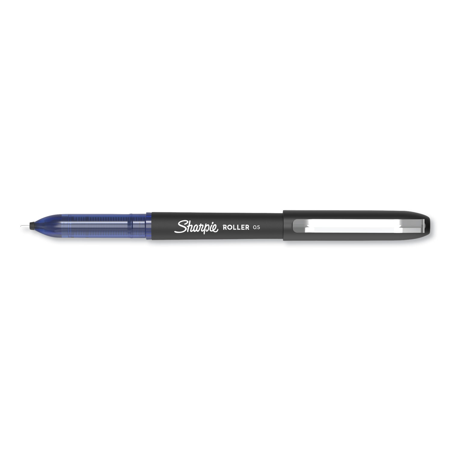 Sharpie SAN2093199 Roller Pen, Fine 0.5 mm, Blue Ink/Barrel, Dozen