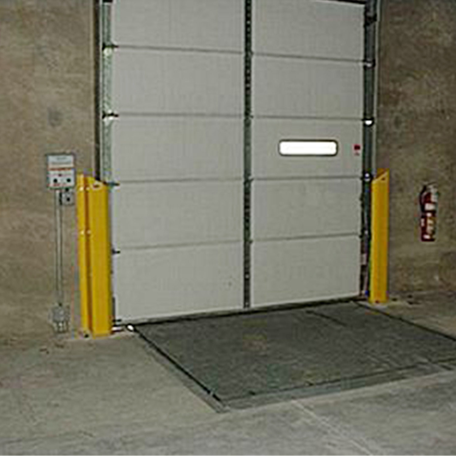 Savety Yellow Door Track Protector 48", 3/16" Thick, w/Bevel