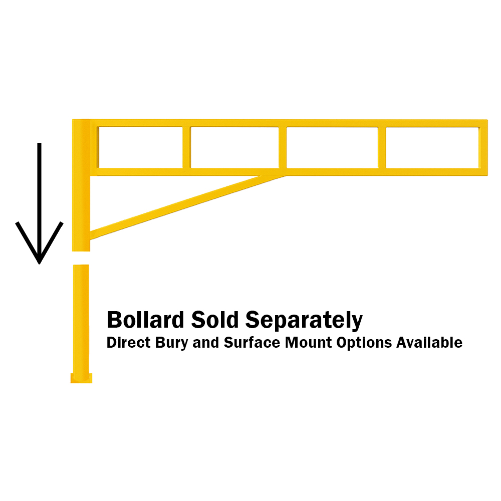 Savety Yellow SYP-DWGR-09 9' Rotating Dock/Driveway Gate