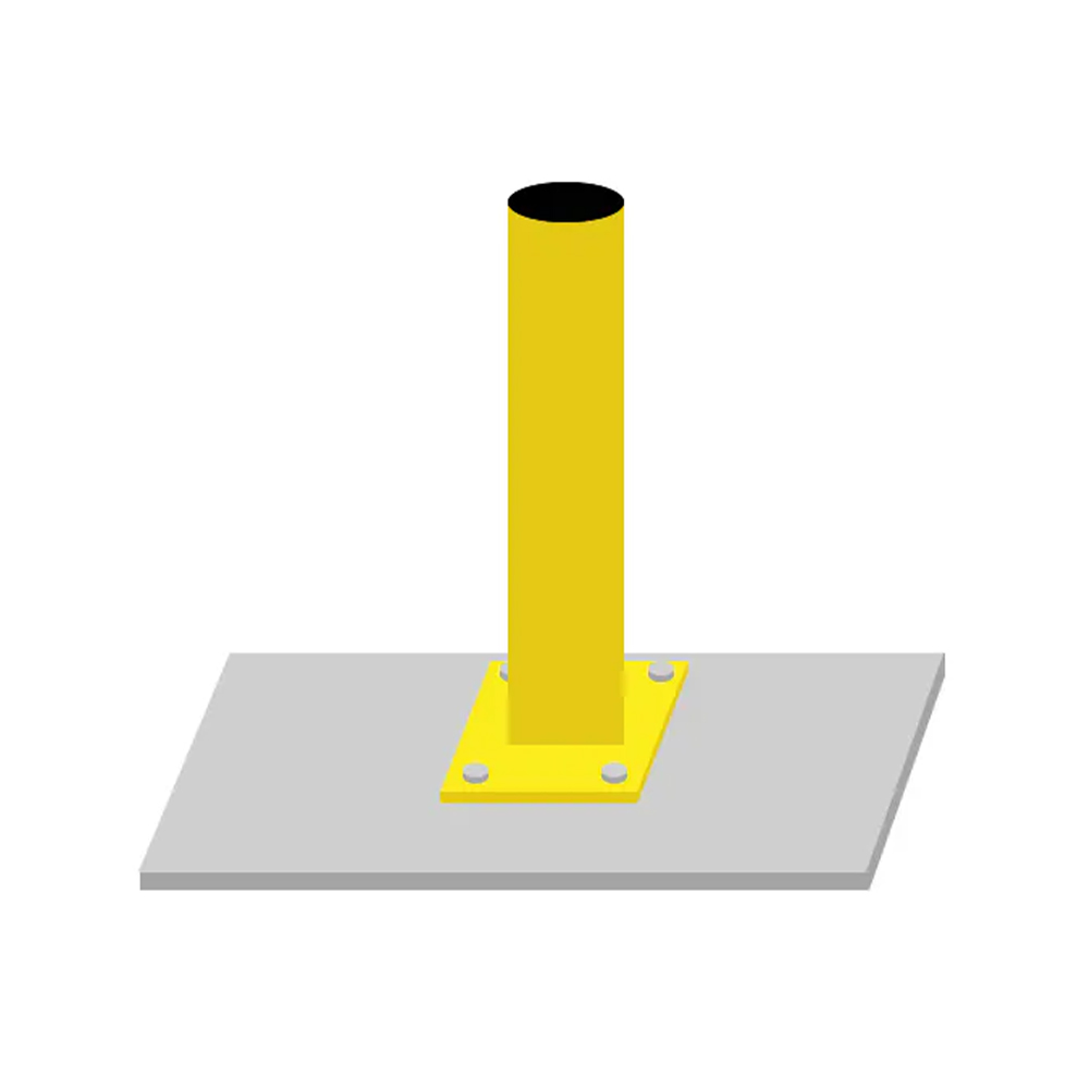 Savety Yellow SYP-DWGR-BOLL Surface Mount Bollard For Rotating Dock/Driveway Gate
