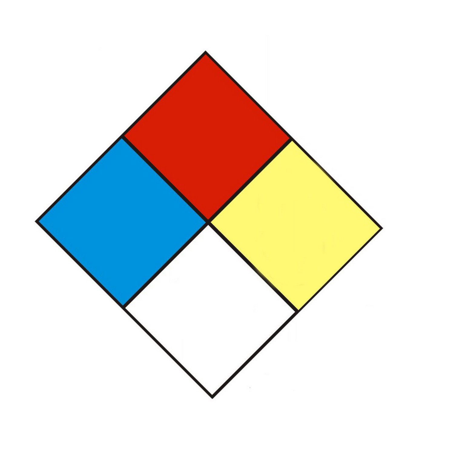 Safehouse Signs CD-151 National Fire Protection Association (Nfpa) Diamond Signs, 15X15, Aluminum (.040)