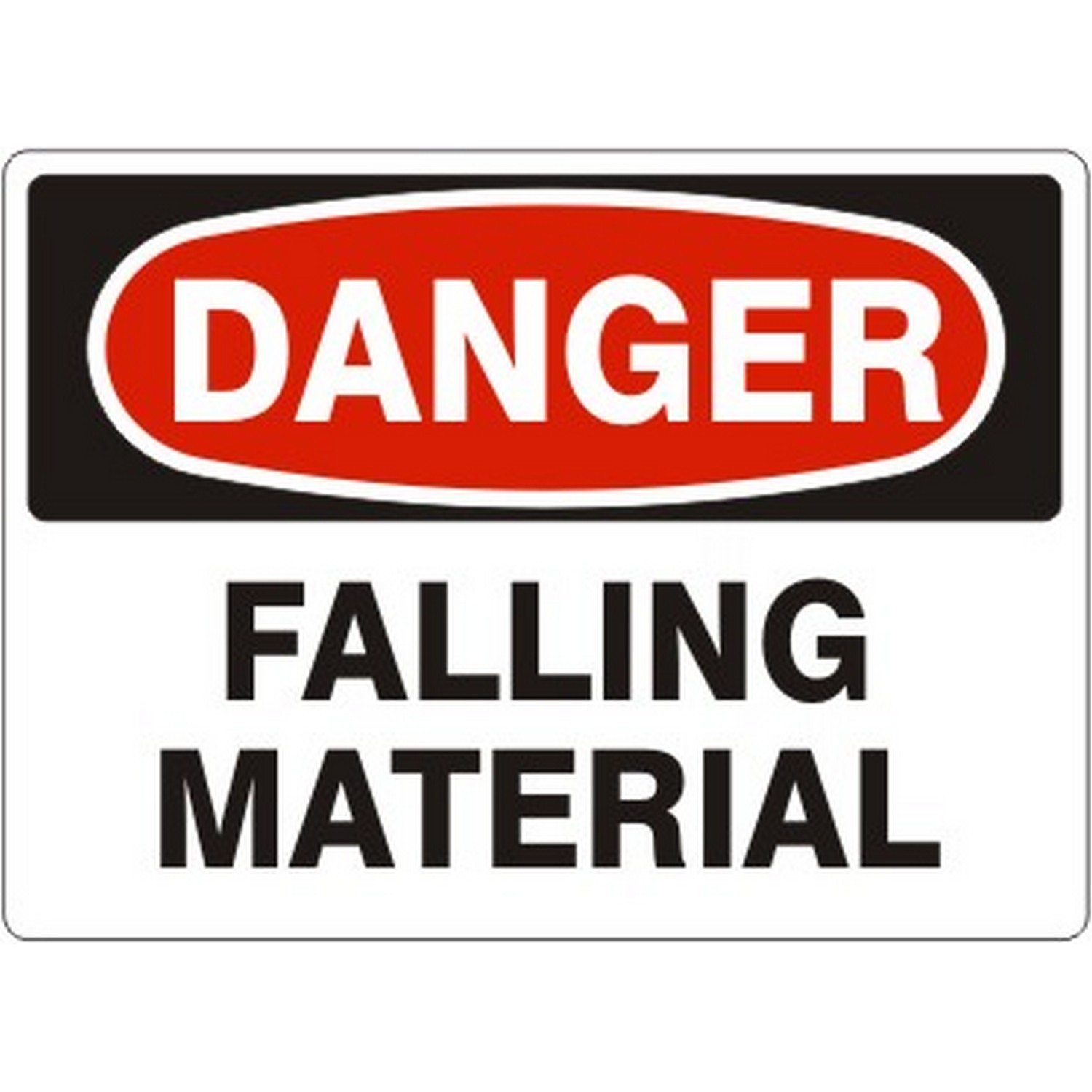 Safehouse Signs D-260231 Falling Material - Danger Sign, 10X14, Aluminum (.040)