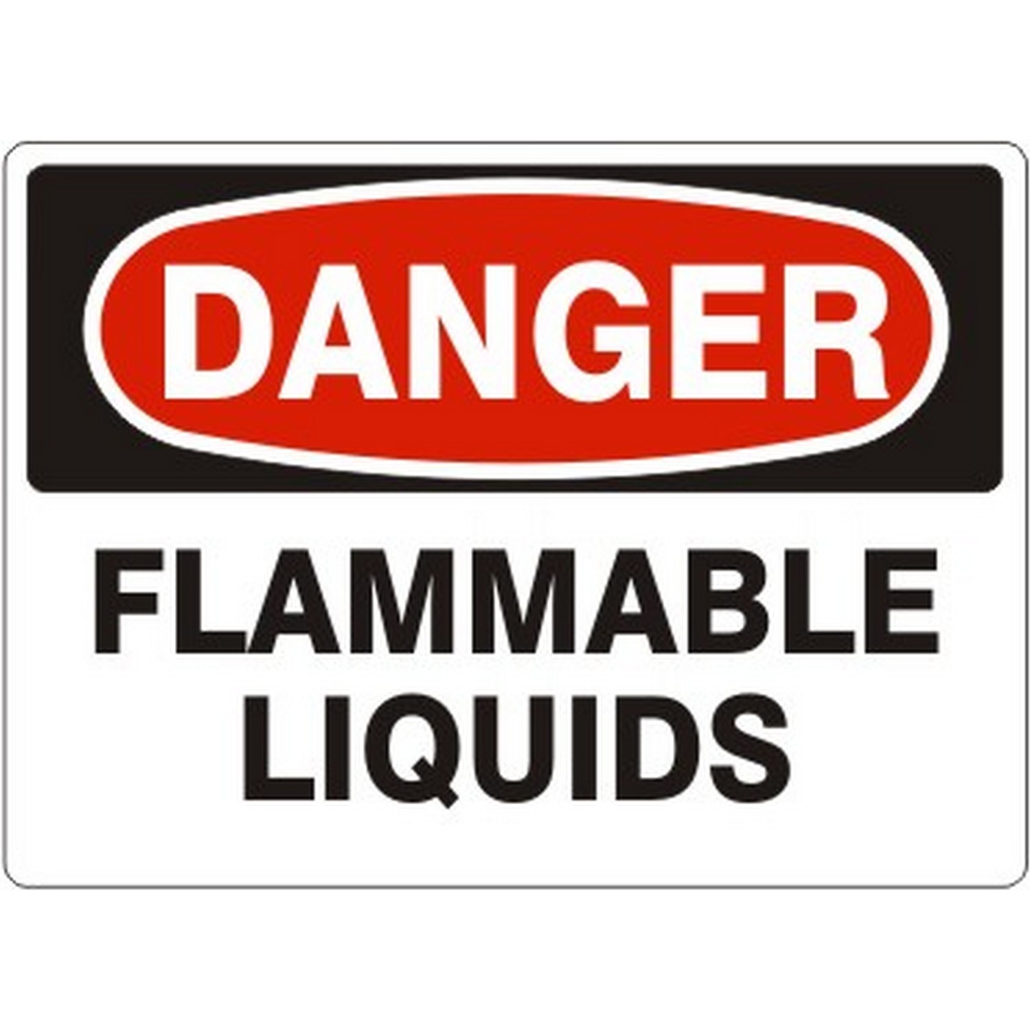 Safehouse Signs D-260841 Flammable Liquids - Danger Sign, 14X20, Aluminum (.040)