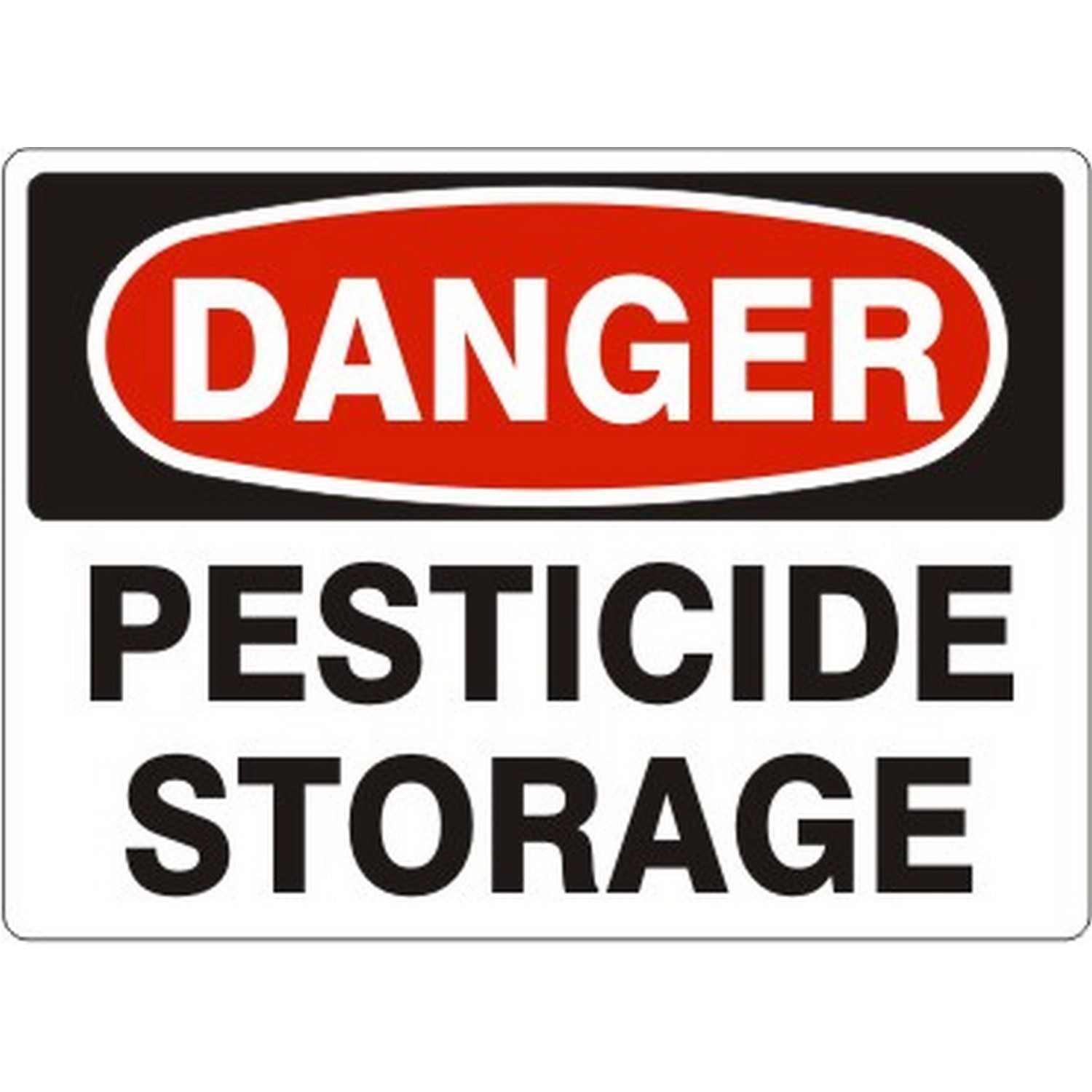 Safehouse Signs D-600533 Pesticide Storage - Danger Sign, 10X14, Plastic (.040)