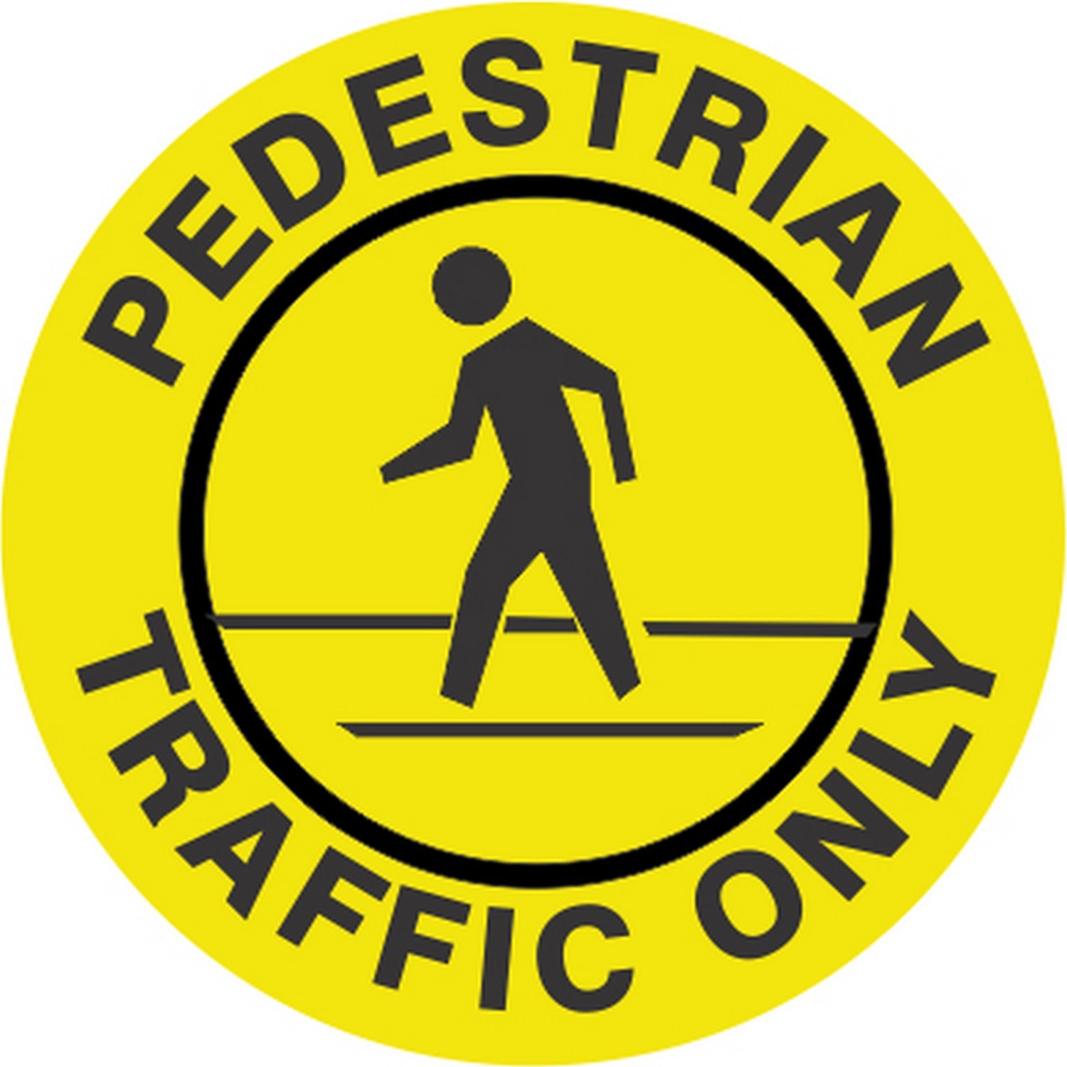 Safehouse Signs FD-50 Pedestrian Traffic Only Picto Floor Decal, 17, Anti-Slip