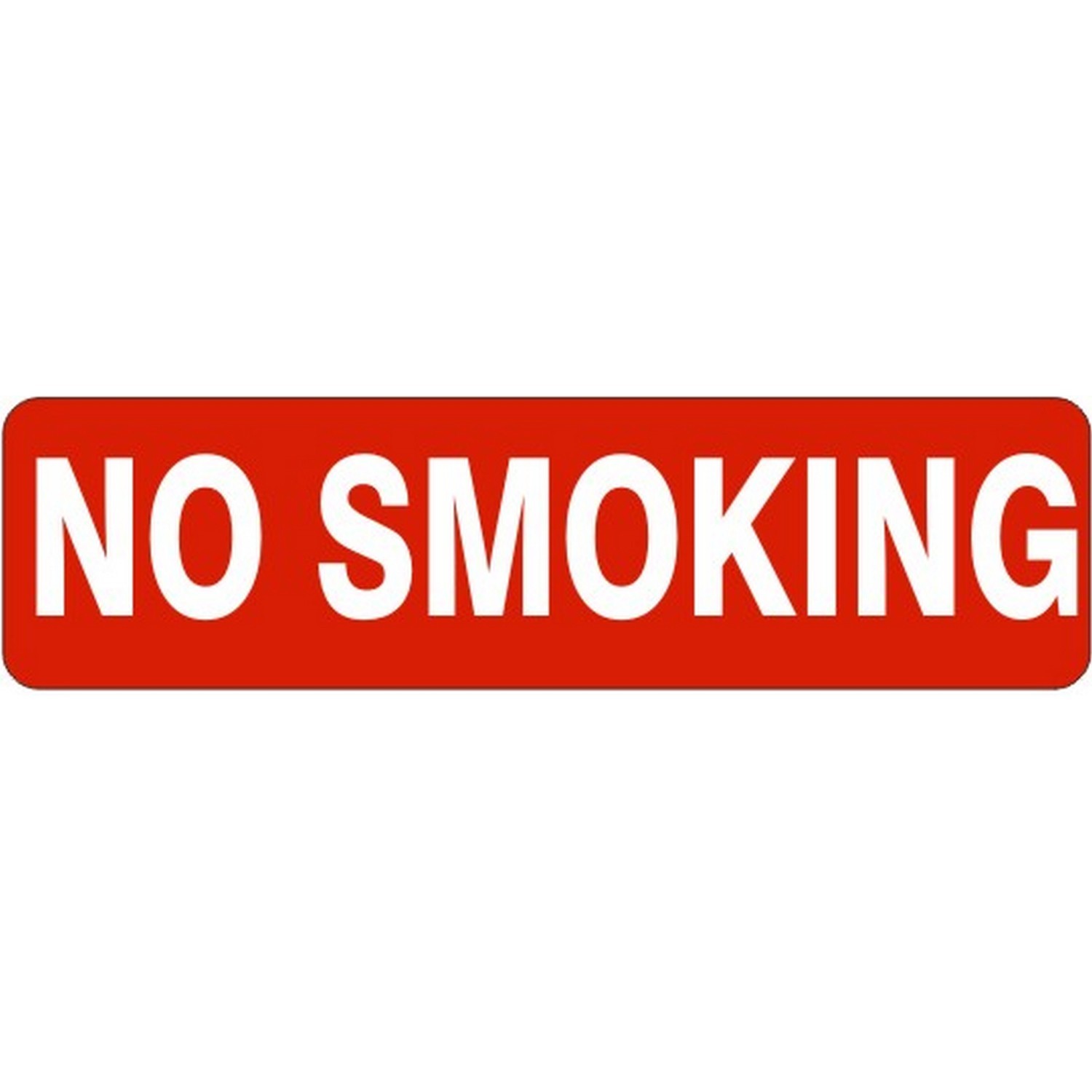Safehouse Signs G4-48574 No Smoking Sign, 4X20, Adhesive Vinyl