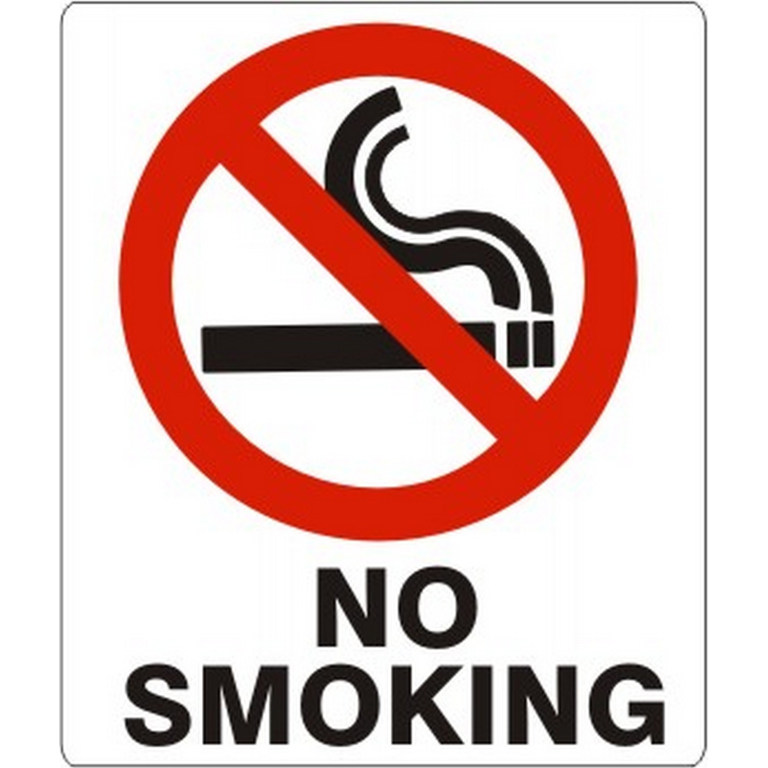 Safehouse Signs G-486031 No Smoking  With Smoking Picto, 14X10, Aluminum (.040)