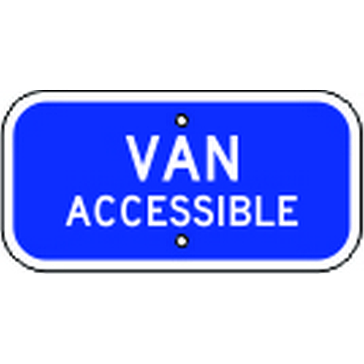 Safehouse Signs G-68RA3 Van Accessible - Handicapped Parking Sign, 6X12, Aluminum (.080) Egp Reflective