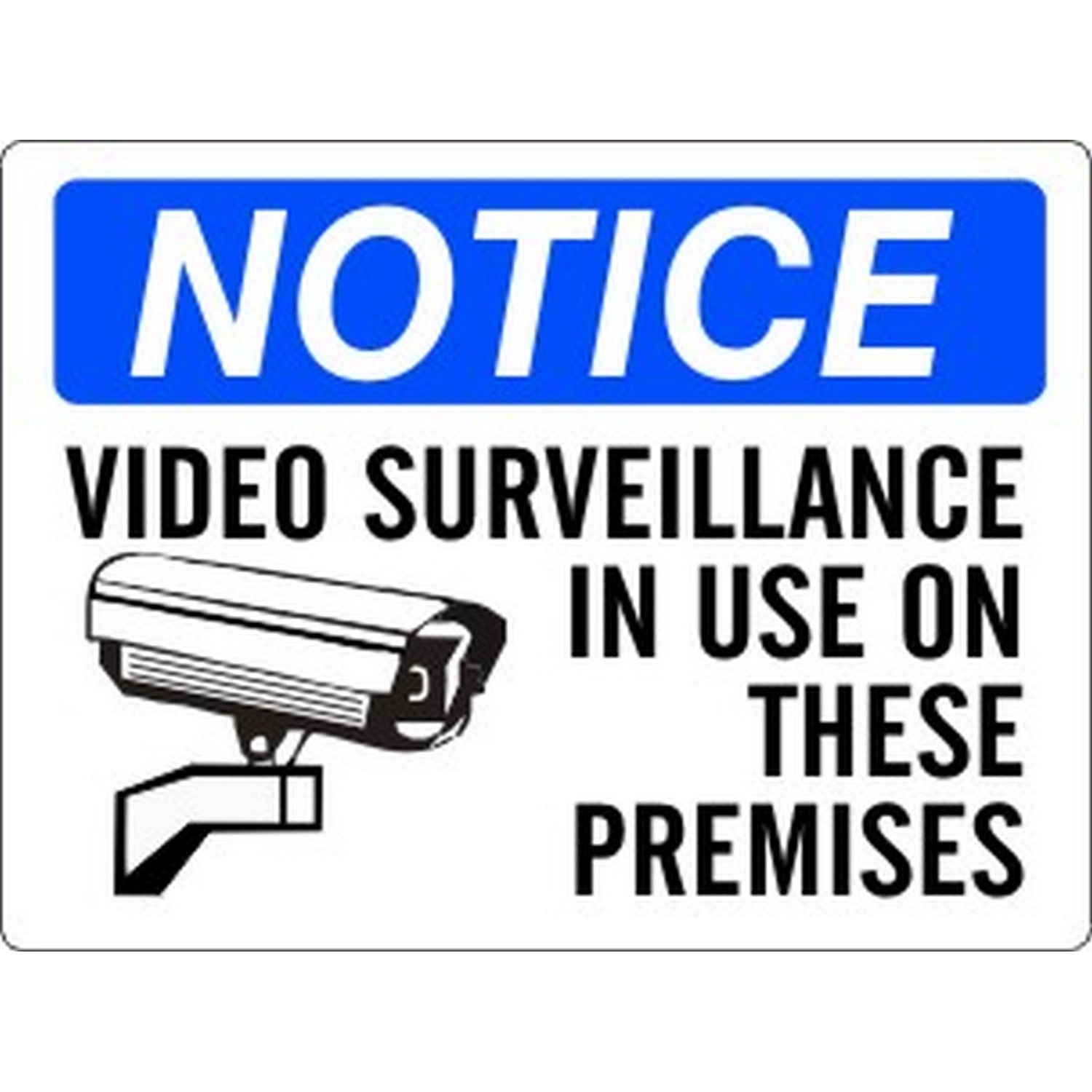 Safehouse Signs N-965141 Video Surveillance In Use On These Premises With Picto - Notice Sign, 10X14, Plastic (.040)