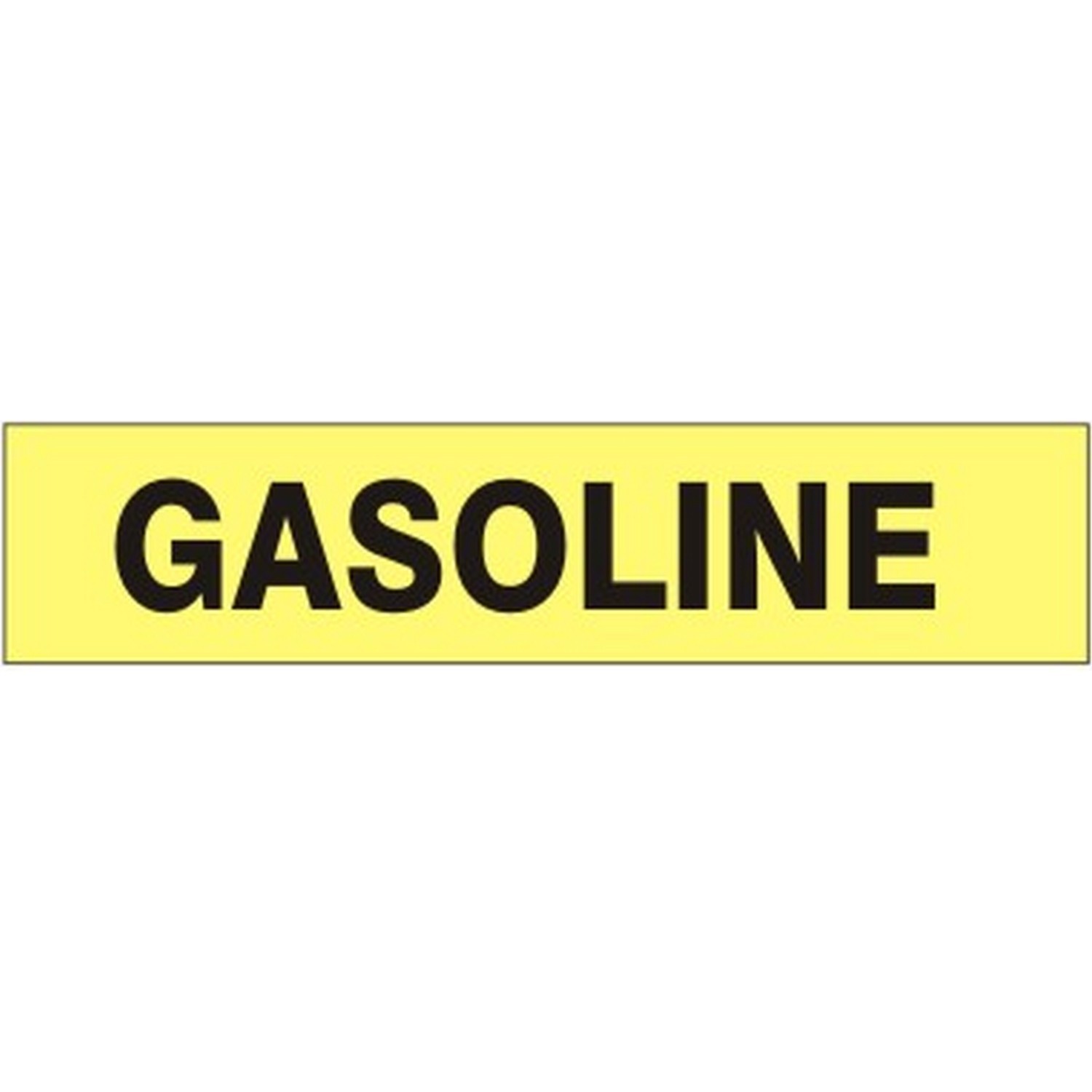 Safehouse Signs P-062-A Gasoline - Pipe Marker, 2.25X12, Adhesive Vinyl