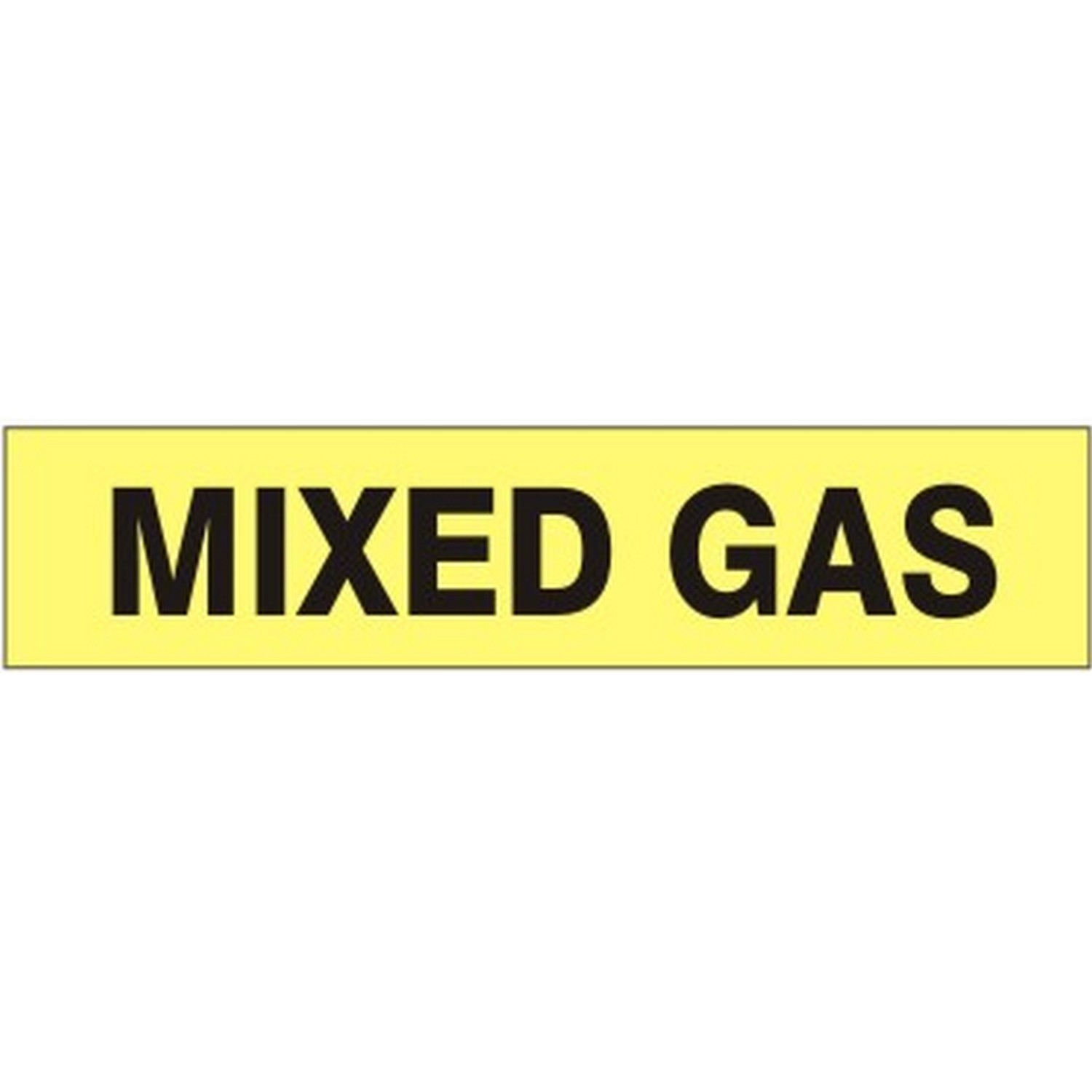 Safehouse Signs P-098-A Mixed Gas - Pipe Marker, 2.25X12, Adhesive Vinyl