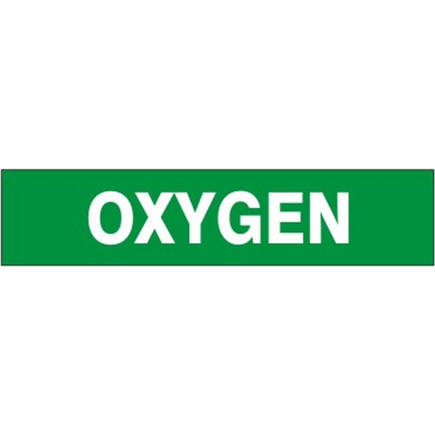 Safehouse Signs P-106-B Oxygen - Pipe Marker, 1.125X8, Adhesive Vinyl