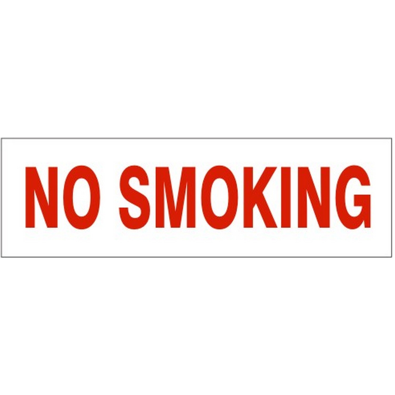 Safehouse Signs PD-4856 No Smoking Pressure Sensitive Decal, 2.25X9, Adhesive Vinyl