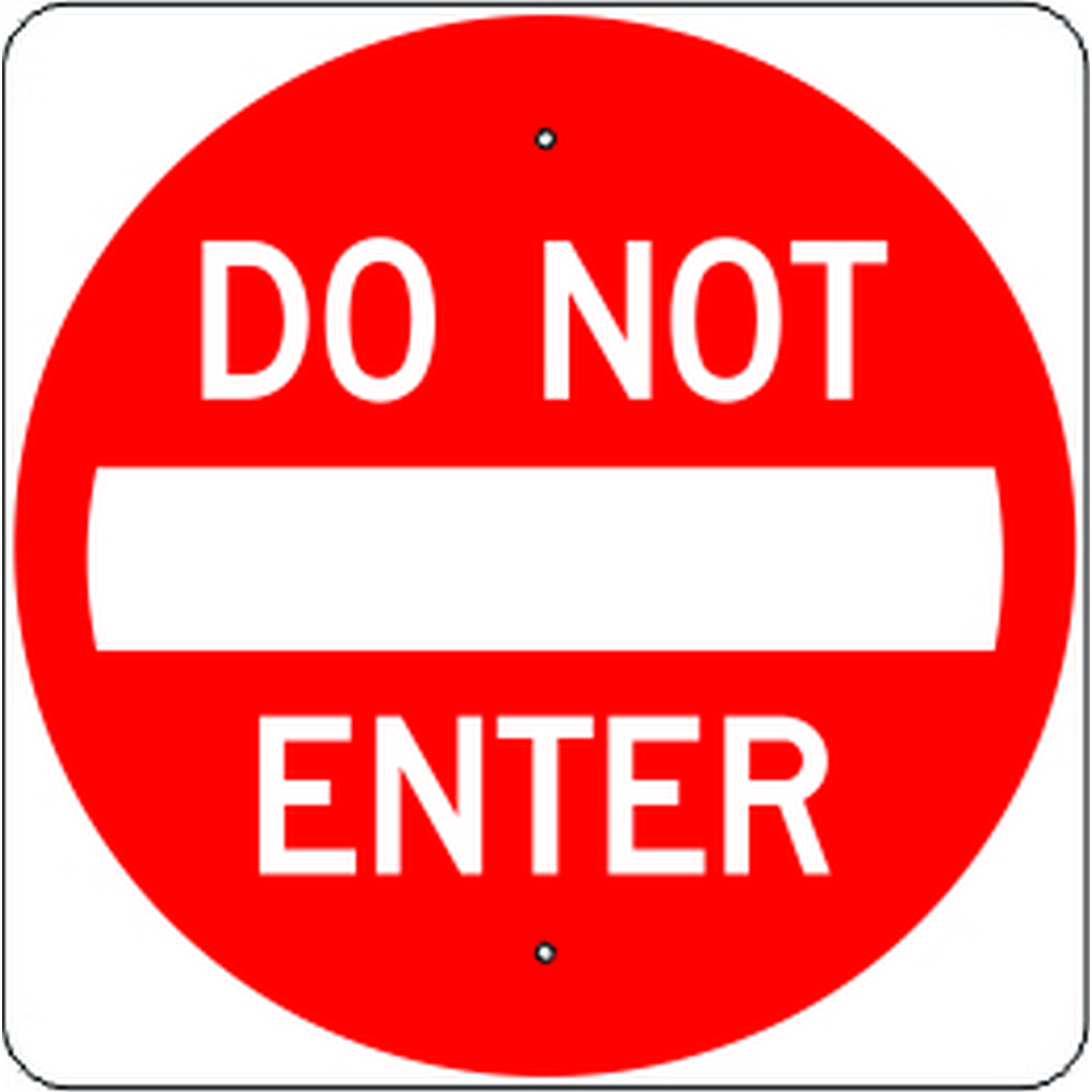 Safehouse Signs R5-1RA16 Do Not Enter - Regulatory Traffic Signs, 24X24, Aluminum (.080) Egp Reflective