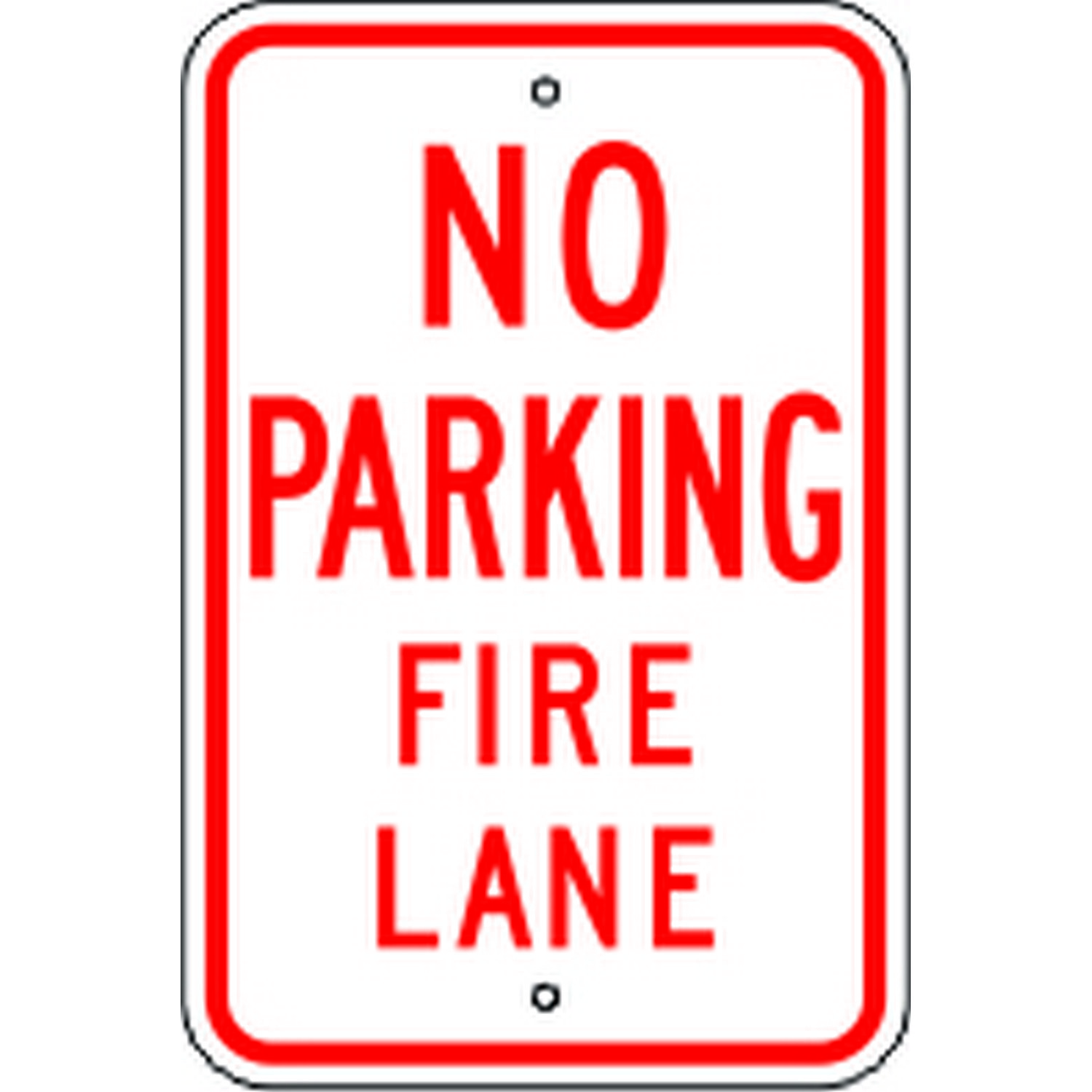 Safehouse Signs R-53AL5 No Parking Fire Lane -  Parking Control Sign, 18X12, Aluminum (.080)
