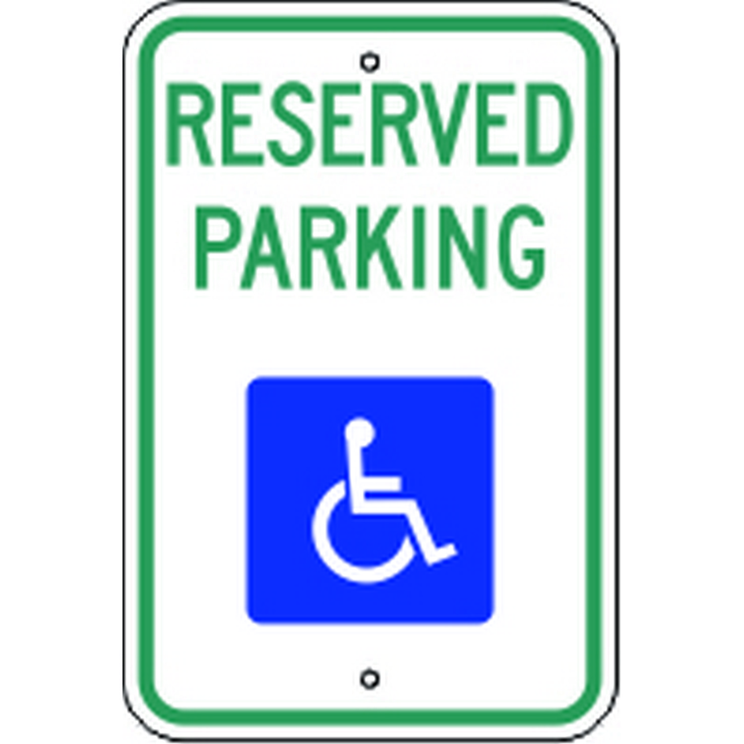 Safehouse Signs R7-8NAL5 Reserved Parking Picto - Handicapped Parking Sign, 18X12, Aluminum (.080)